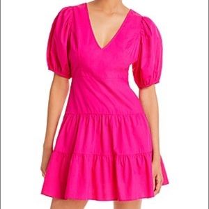 Pink Babydoll Cap Sleeve French Connection Dress